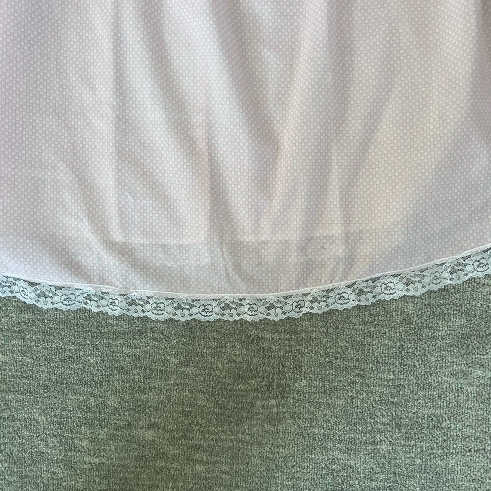 Vintage Brandywine Mini Checkerboard Pink/White Coquette Nightgown - Picture 6 of 10